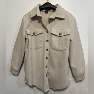 Casual Beige Shacket
